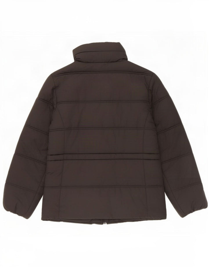 Marks & Spencer Womens Hooded Padded Jacket UK 12 Medium Black Polyester
