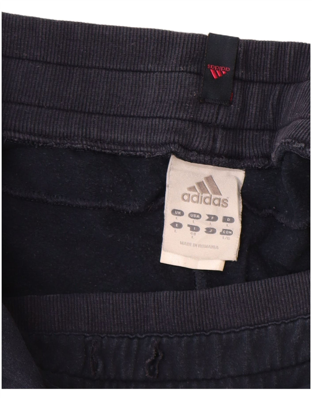 Adidas Womens Tracksuit Trousers Joggers UK 14 Large  Navy Blue Cotton