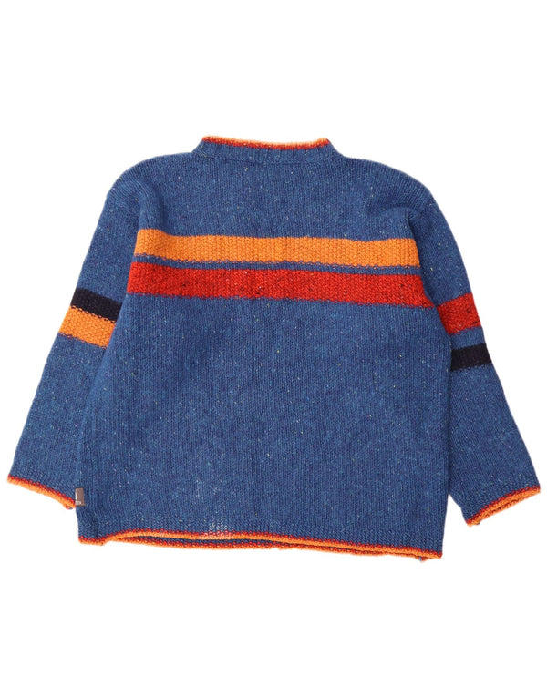Fisherman Out Of Ireland Mens Crew Neck Jumper Sweater Large Blue