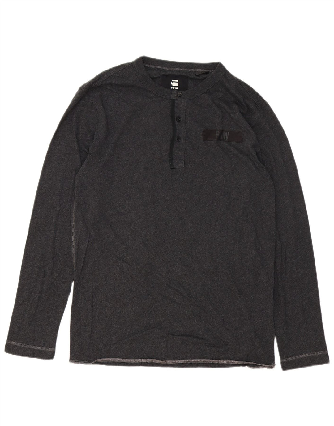 G-Star Mens Top Long Sleeve Small Grey Cotton