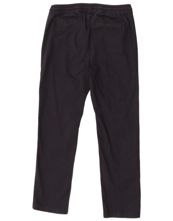 Marks & Spencer Womens Straight Chino Trousers Medium W34 L29 Navy Blue