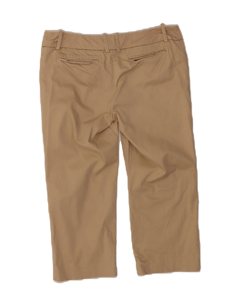 MOSSIMO Womens Straight Capri Trousers US 8 Medium W32 L20 Beige Cotton Vintage Mossimo and Second-Hand Mossimo from Messina Hembry 