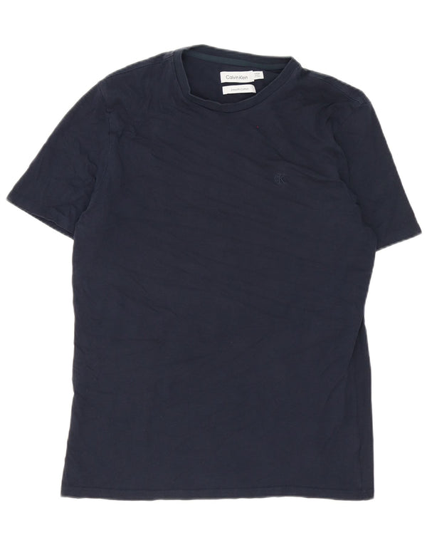 Calvin Klein Mens T-Shirt Top Small Navy Blue Cotton