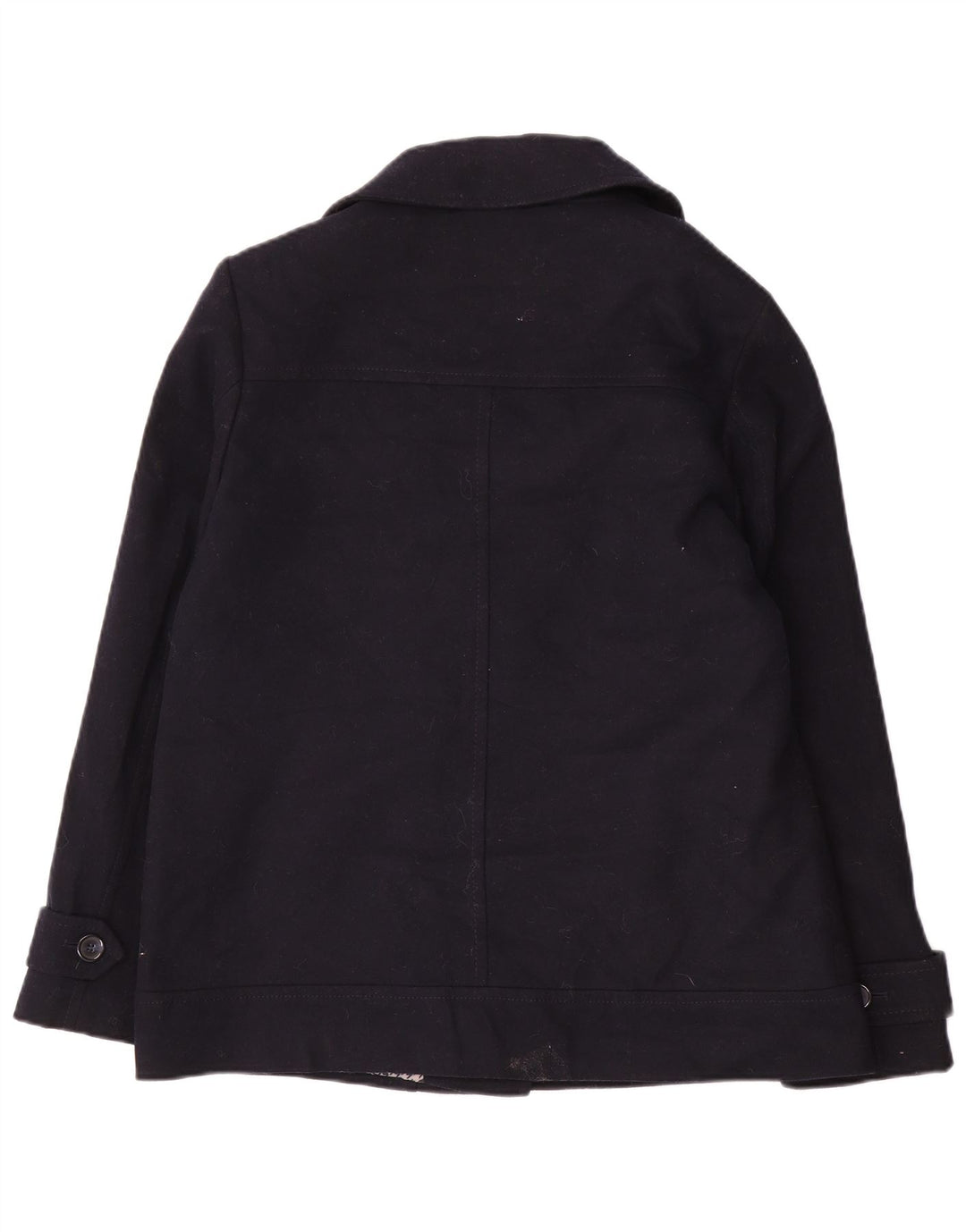 Marks & Spencer Womens Bomber Jacket UK 14 Large Navy Blue Polyester