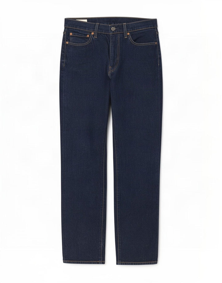 Levi's Mens 514 Straight Jeans W32 L32 Navy Blue Cotton