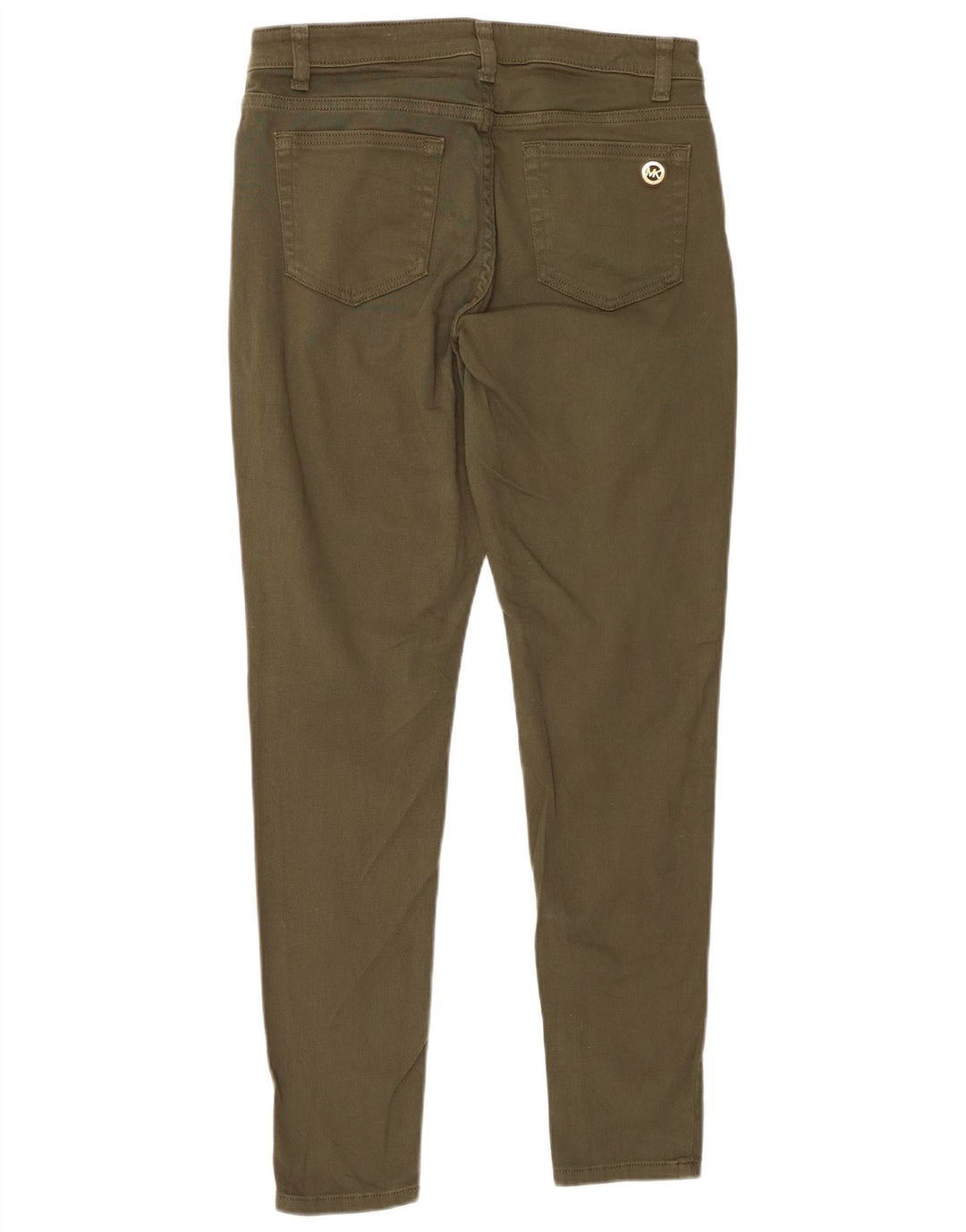 MICHAEL KORS Womens Skinny Casual Trousers US 8 Medium W28 L29 Khaki