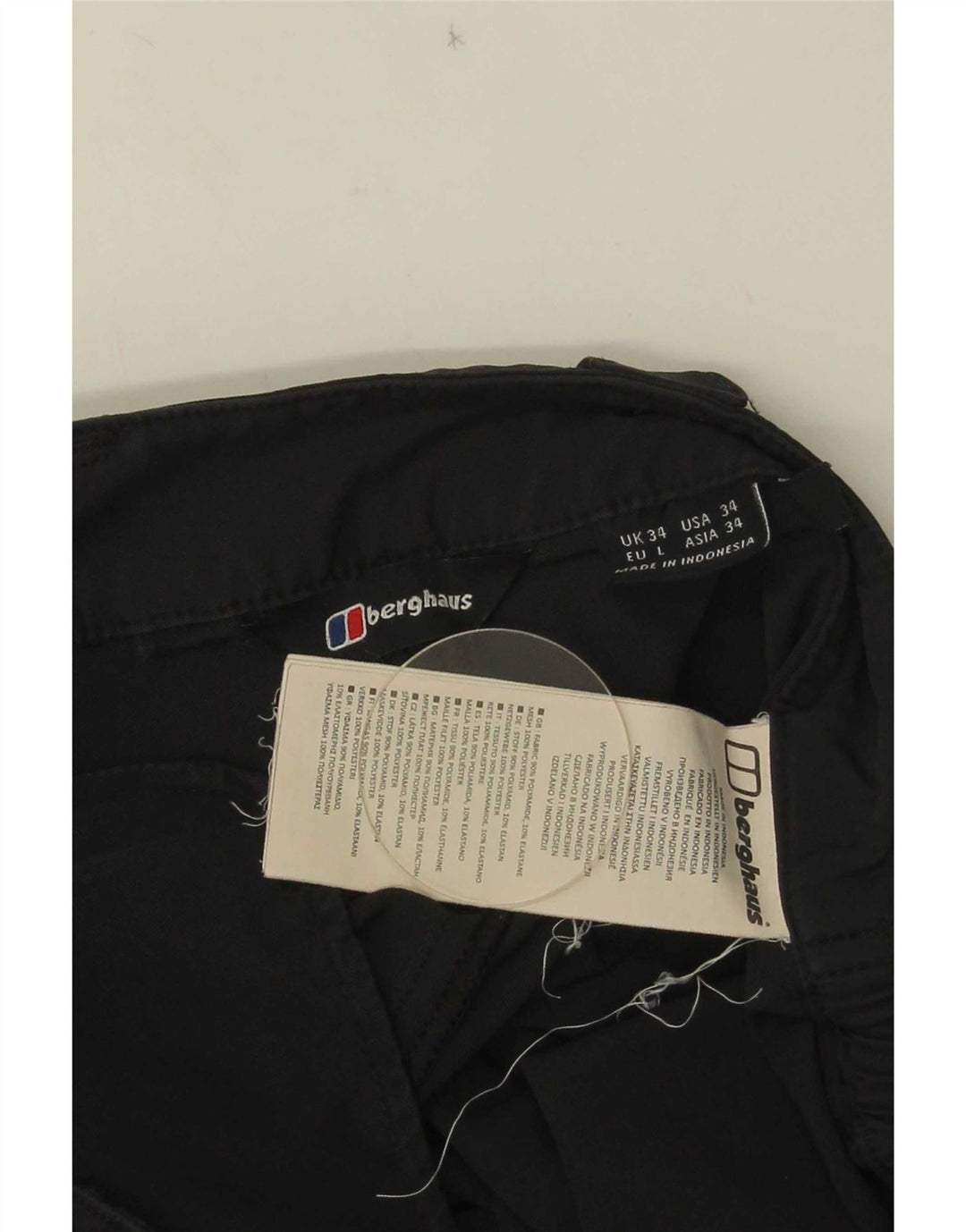 Berghaus Mens Straight Cargo Trousers W34 L30 Grey Polyamide
