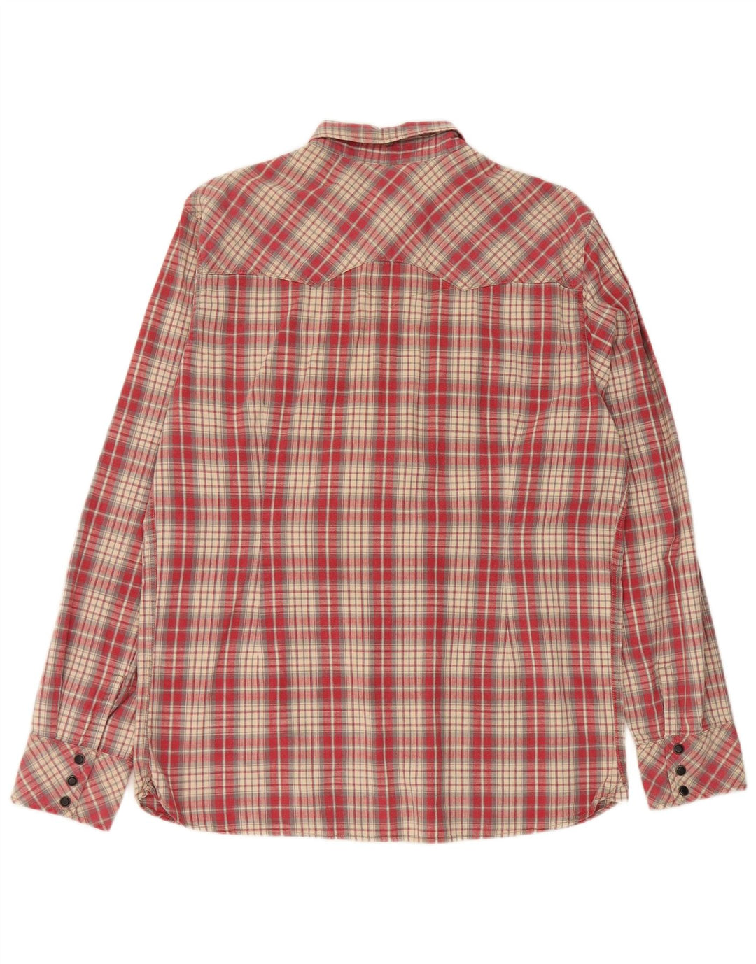 Levi's Mens Western Slim Fit Shirt XL Red Cotton