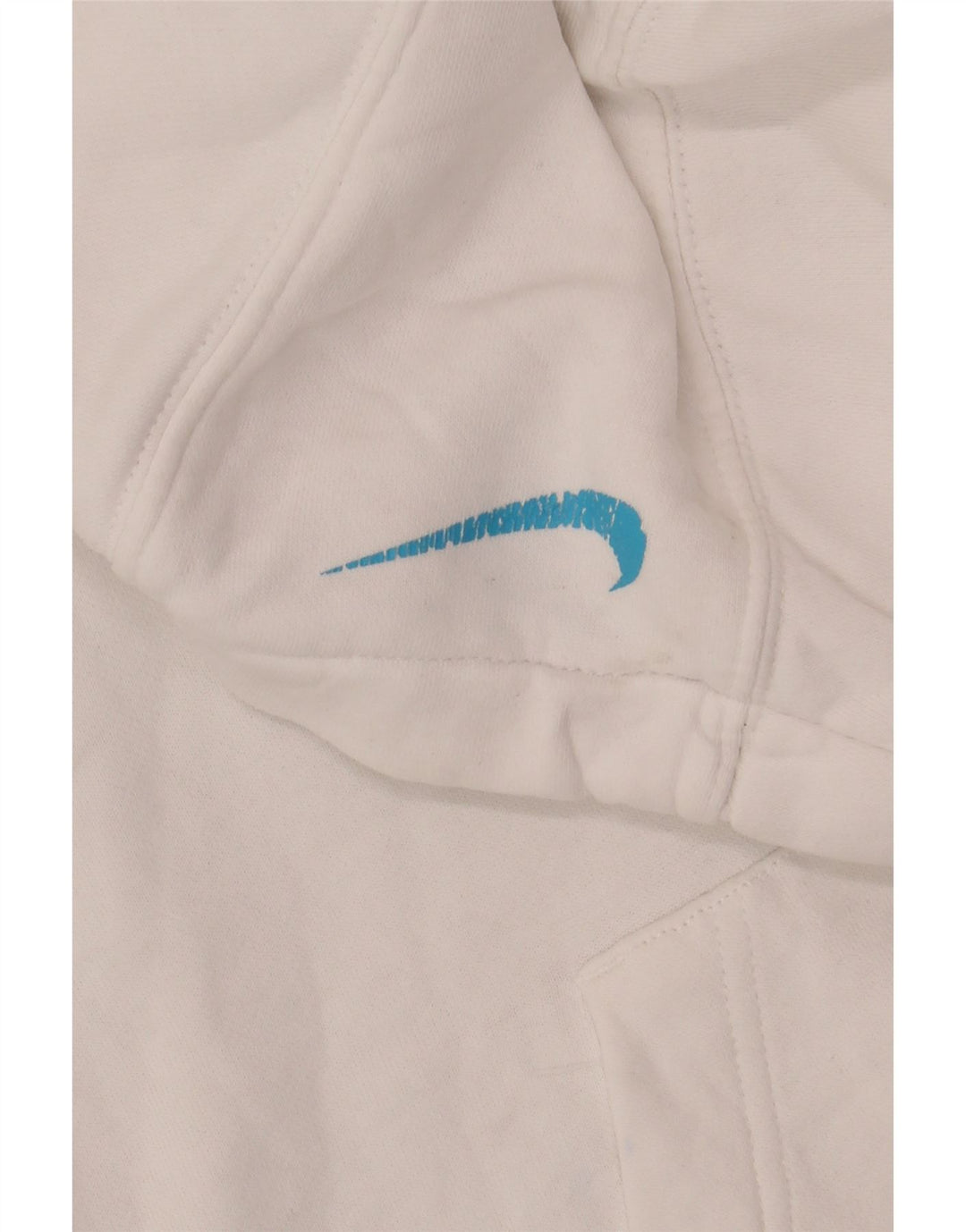 Nike Mens Graphic Loose Fit Hoodie Jumper Small White Cotton