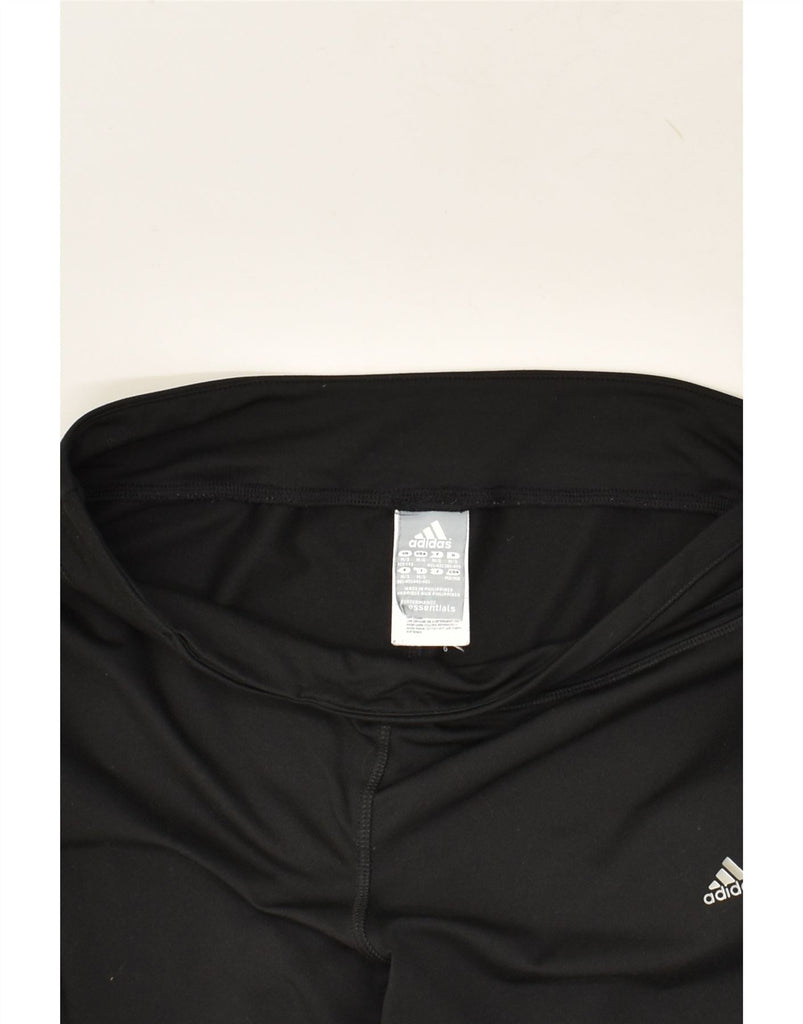 ADIDAS Womens Tracksuit Trousers Uk 12/14 Medium Black Polyester | Vintage Adidas | Thrift | Second-Hand Adidas | Used Clothing | Messina Hembry 