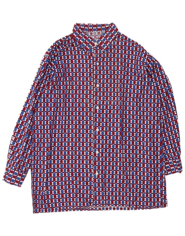 Vintage Mens Shirt Large Multicoloured Geometric