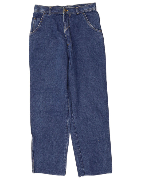 Mash Mens High Waist Tapered Jeans IT 48 Medium W32 L30 Blue Cotton