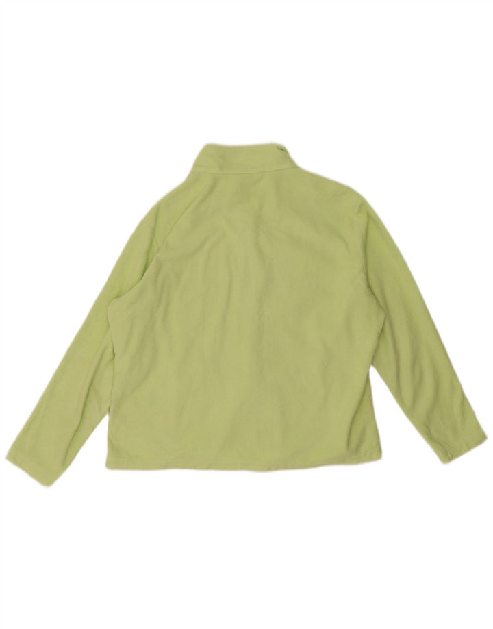 Marks & Spencer Womens Fleece Jacket UK 20 2XL Green Polyester
