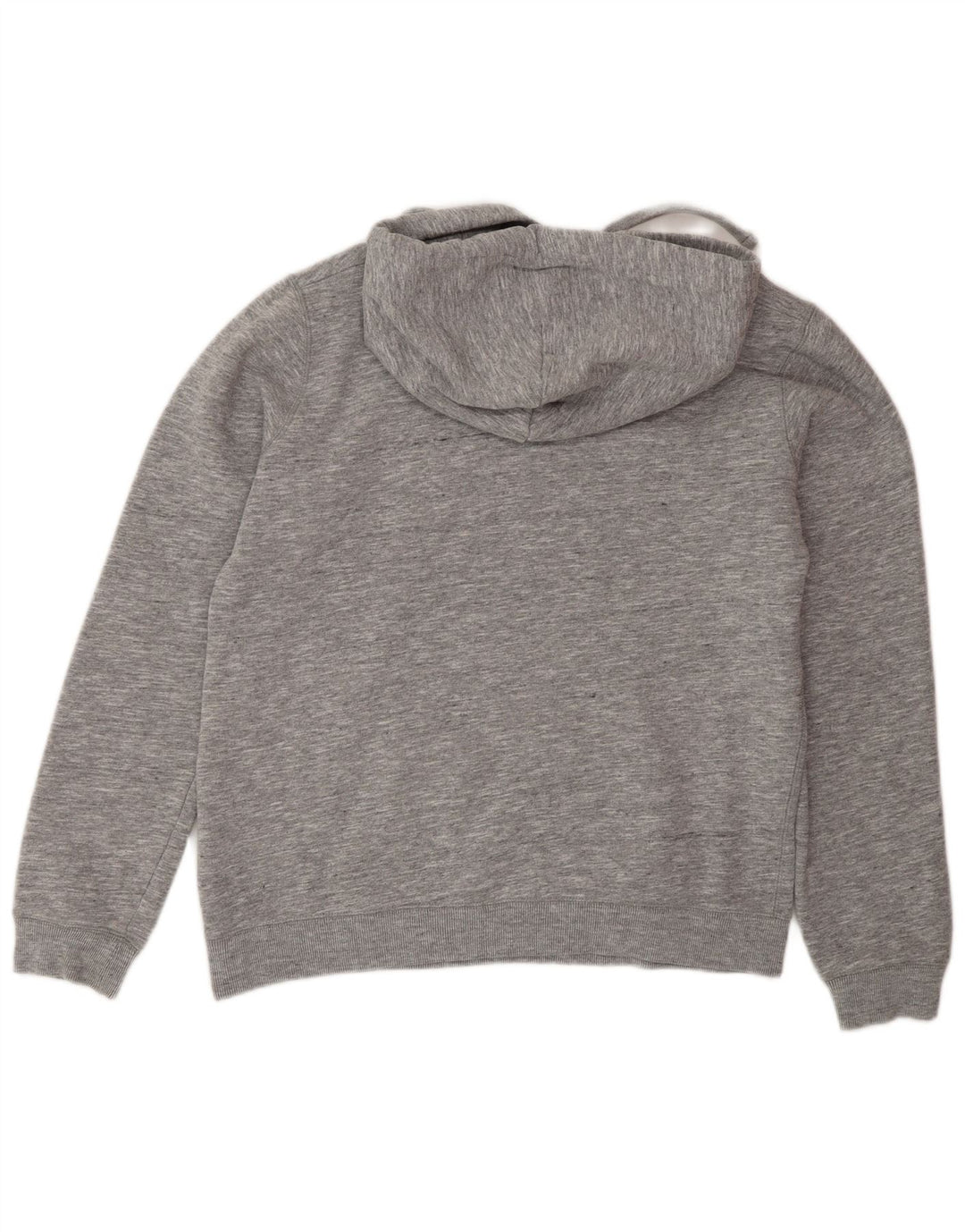 Jack Wills Womens Graphic Oversized Hoodie Jumper UK 12 Medium Grey Flecked