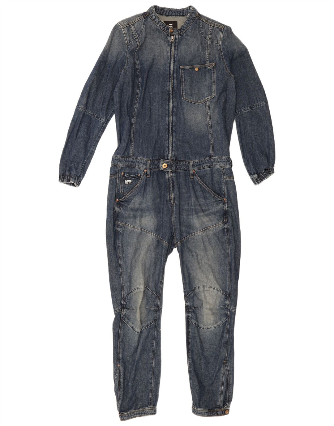 G-Star Womens Denim Jumpsuit UK 14 Medium  Blue