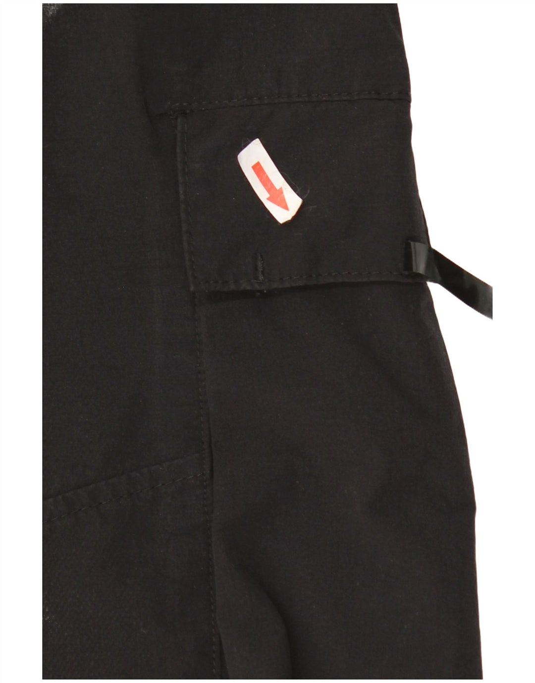 Zara Mens Crop Tapered Cargo Trousers Medium W32 L24 Black
