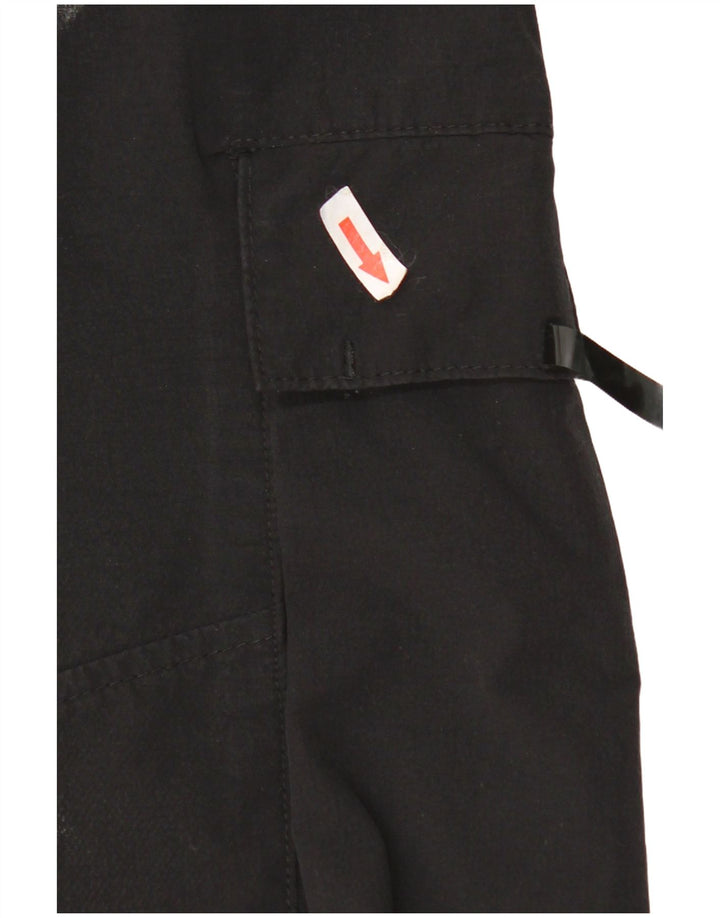 Zara Mens Crop Tapered Cargo Trousers Medium W32 L24 Black