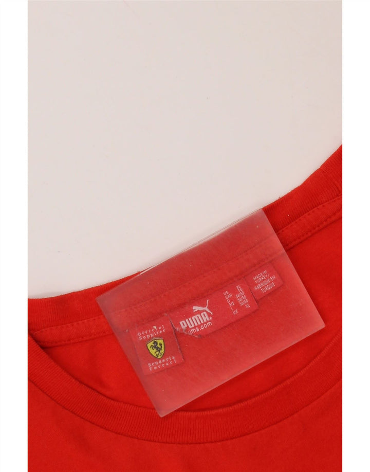 PUMA Mens Ferrari T-Shirt Top XL Red