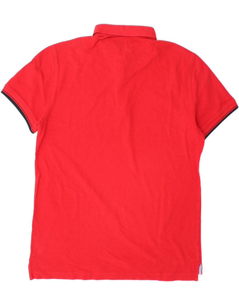 MASSIMO DUTTI Mens Casual Fit Polo Shirt Large Red Vintage Massimo Dutti and Second-Hand Massimo Dutti from Messina Hembry 