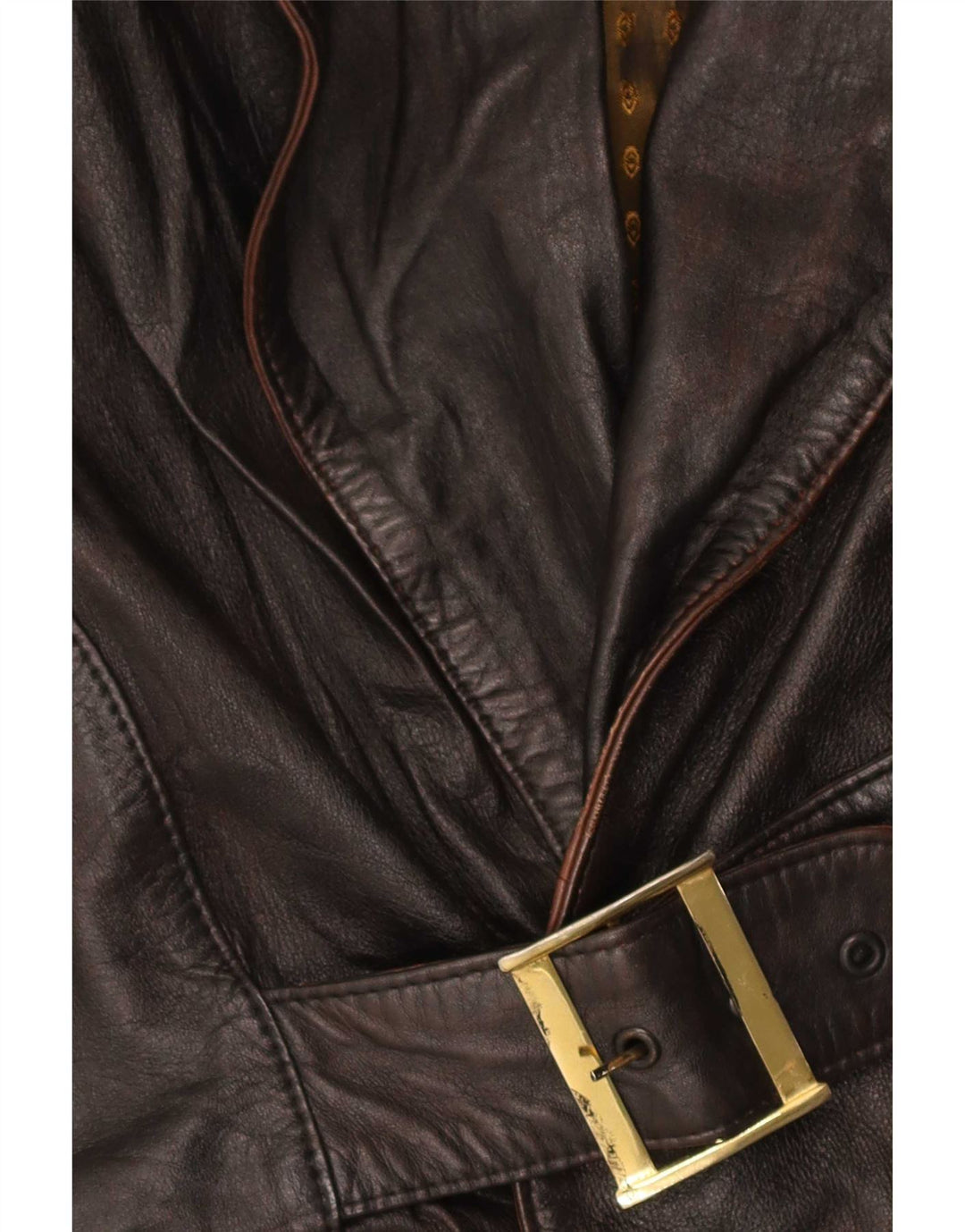 Vintage Womens Leather Jacket UK 12 Medium Brown