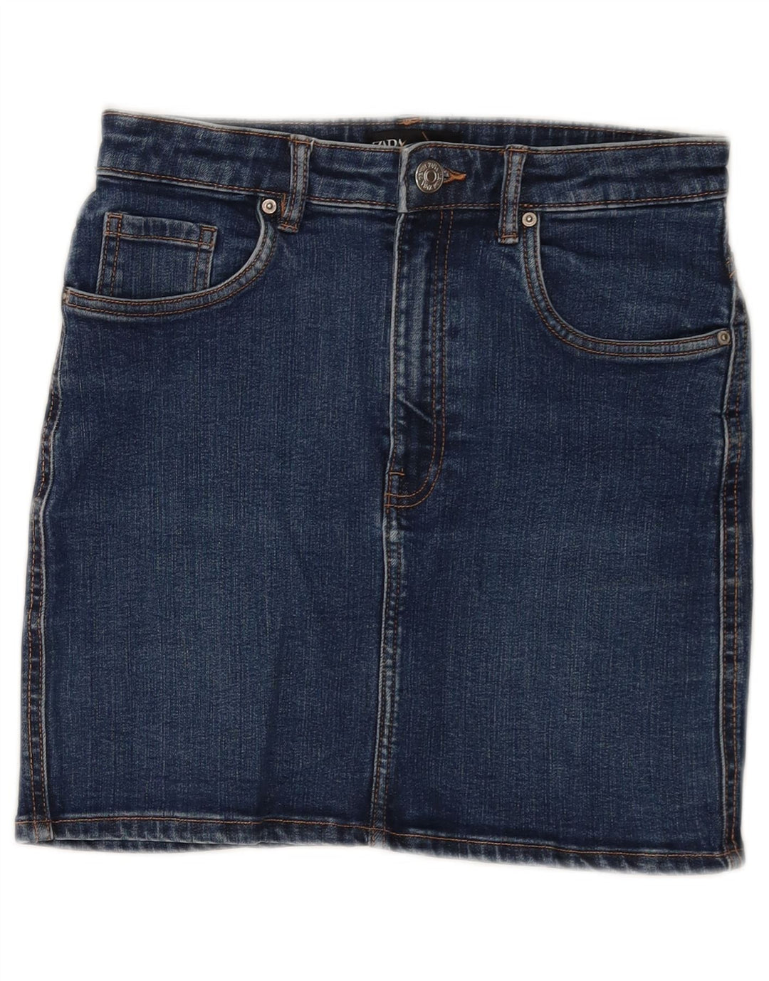 Zara Womens Mini Denim Skirt Medium W28 Blue