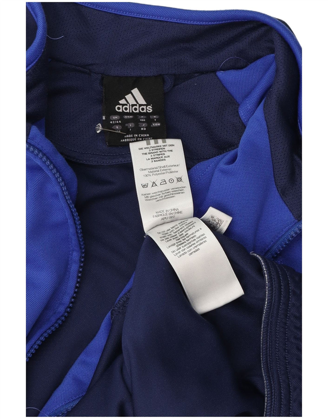 Adidas Mens Climacool Tracksuit Top Jacket UK 42/44 Large Blue Colourblock