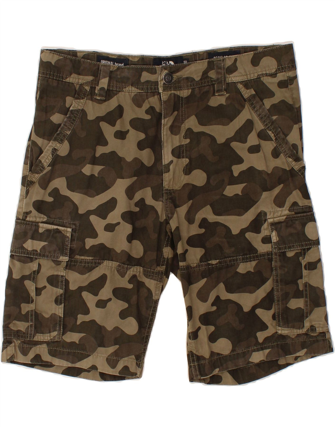 DACK'S Womens Regular Fit Cargo Shorts IT 50 Large W36  Green Camouflage Vintage Dack's and Second-Hand Dack's from Messina Hembry 