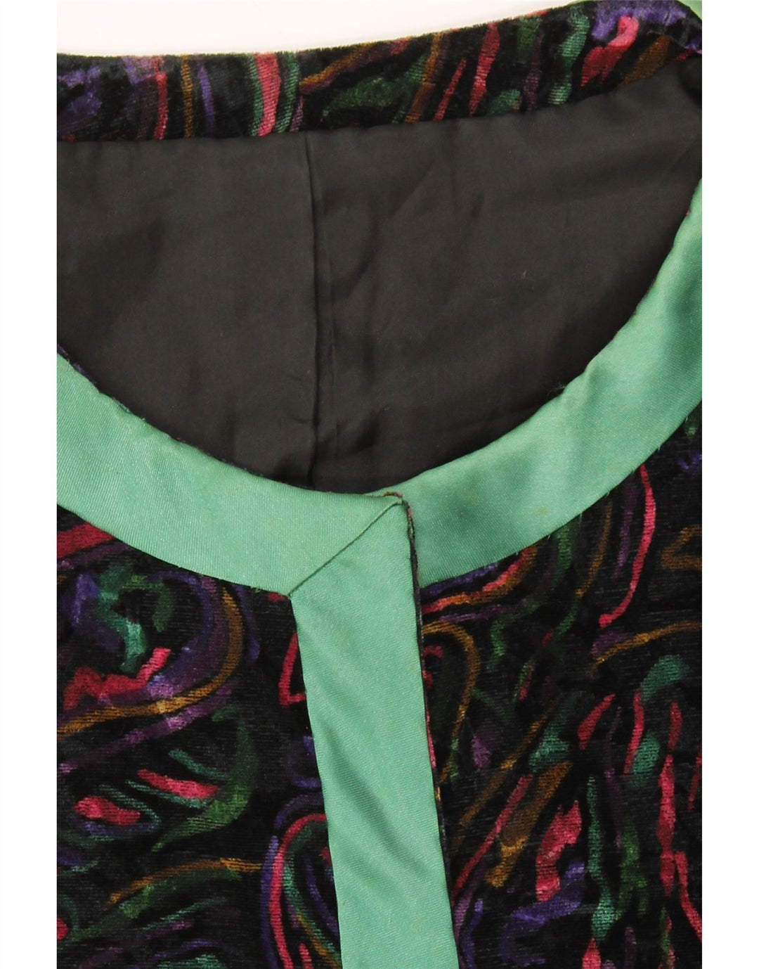 VINTAGE Womens 1 Button 2 Piece Skirt Set UK 12 Medium W32 Multicoloured