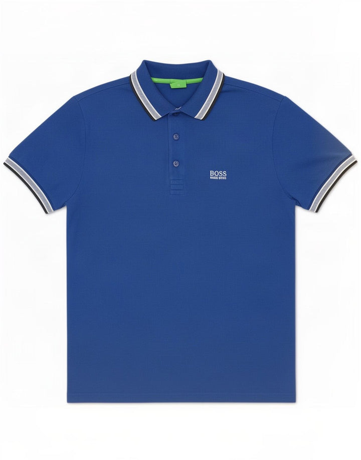 Hugo Boss Mens Regular Fit Polo Shirt Medium Blue Cotton