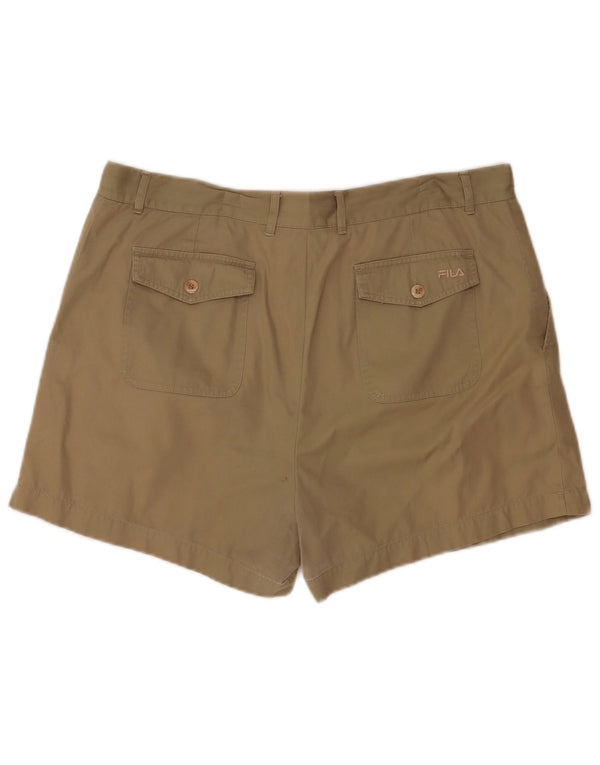 Fila Mens Pegged Chino Shorts W40 XL Beige Cotton