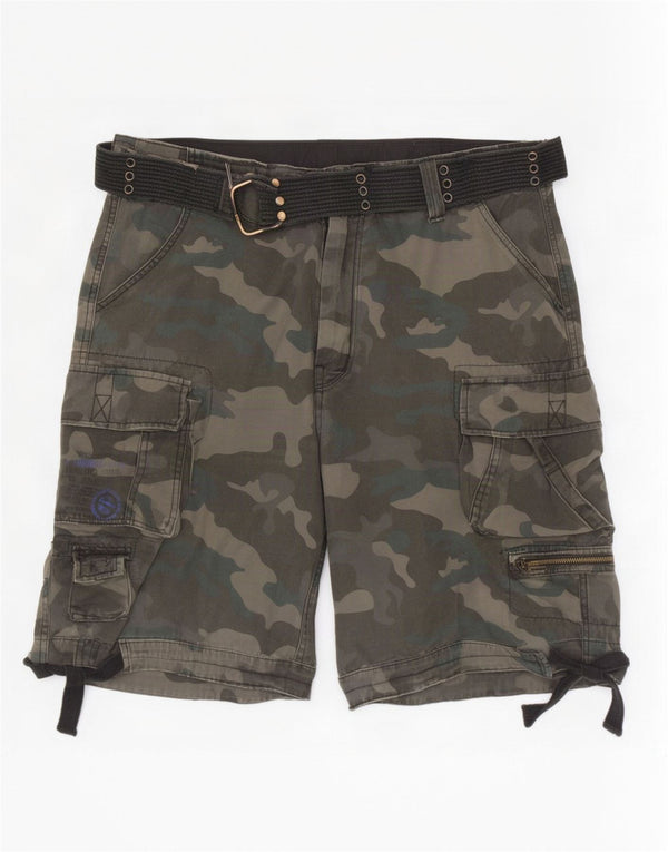 Brandit Mens Cargo Shorts 3XL W40 Green Camouflage
