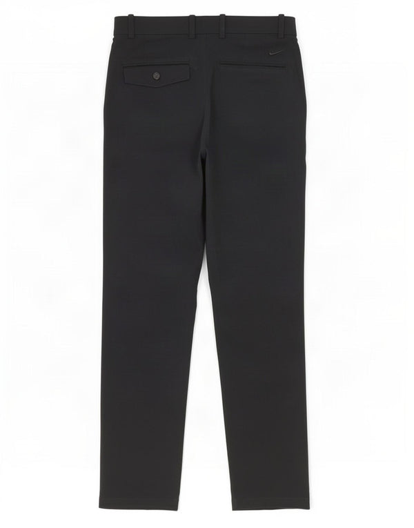 Nike Mens Dri Fit Slim Chino Trousers W30 L32 Black Polyester