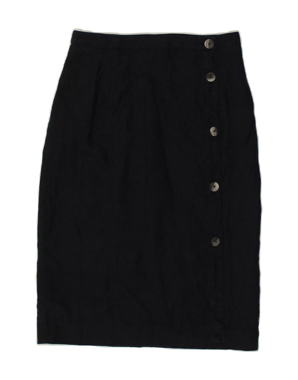JAEGER Womens Pencil Skirt UK 10 Small W27 Navy Blue
