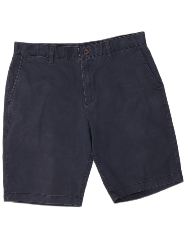 John Lewis Mens Regular Chino Shorts W36 Large Navy Blue Cotton
