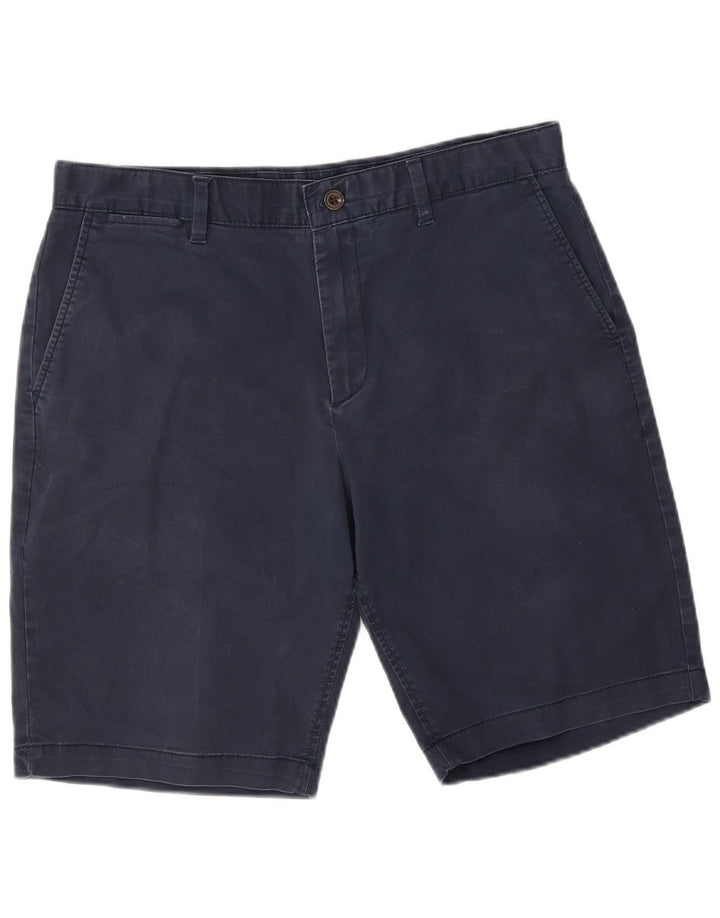 John Lewis Mens Regular Chino Shorts W36 Large Navy Blue Cotton
