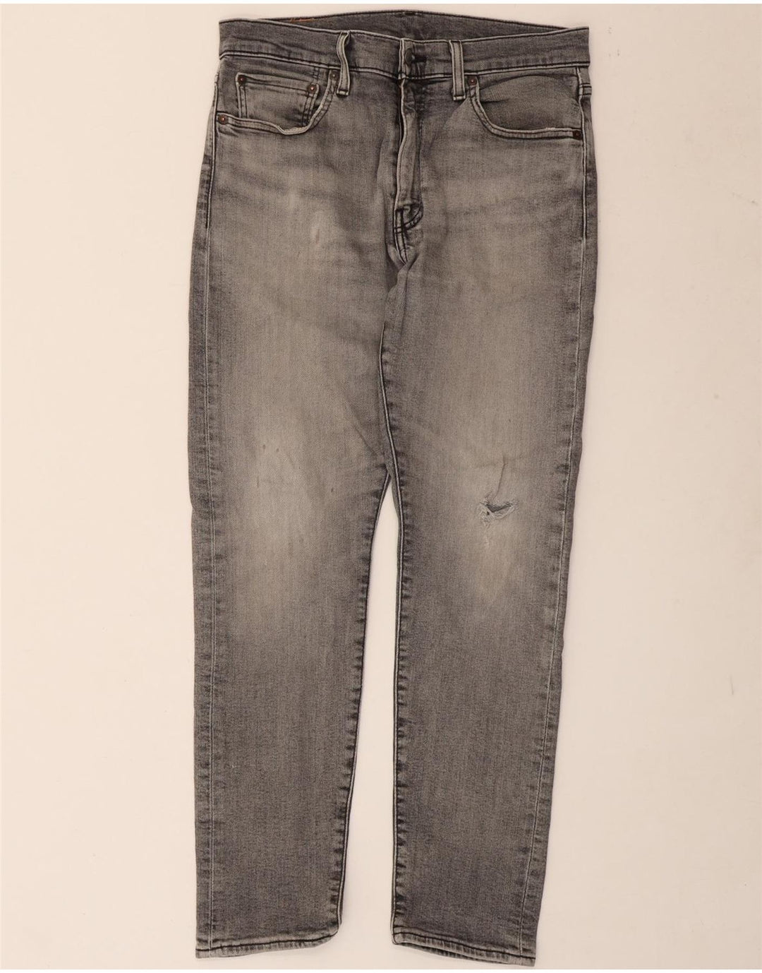 Levi's Mens 512 Distressed Slim Tapered Jeans W32 L30 Grey