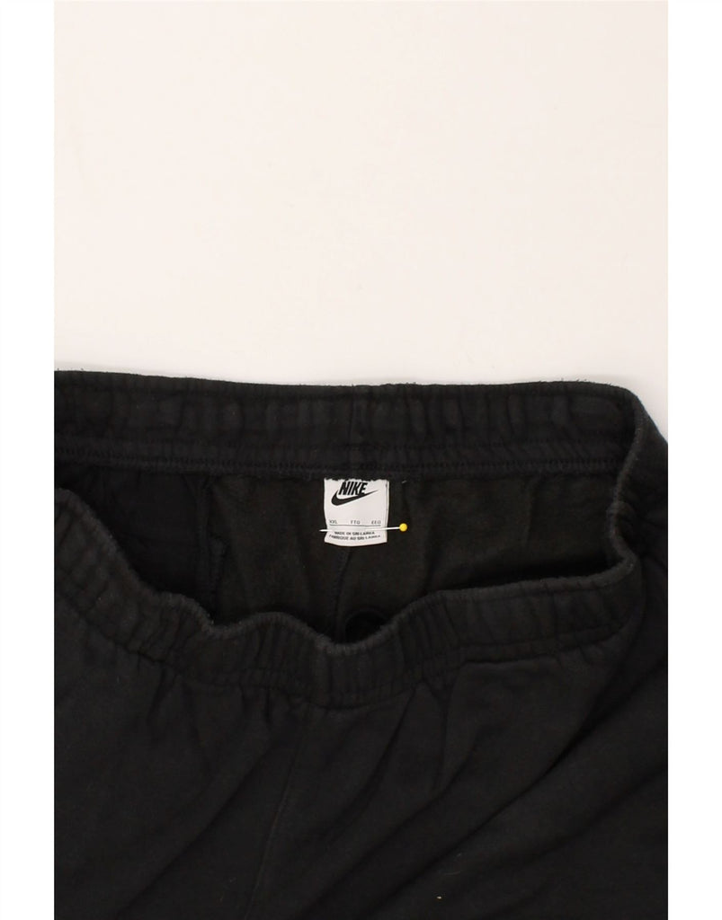 NIKE Mens Tracksuit Trousers 2XL Black Cotton | Vintage Nike | Thrift | Second-Hand Nike | Used Clothing | Messina Hembry 