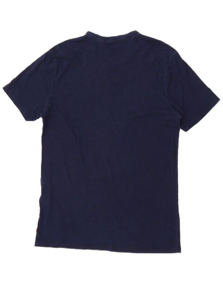 Levi's Mens Graphic T-Shirt Top Medium Navy Blue Cotton