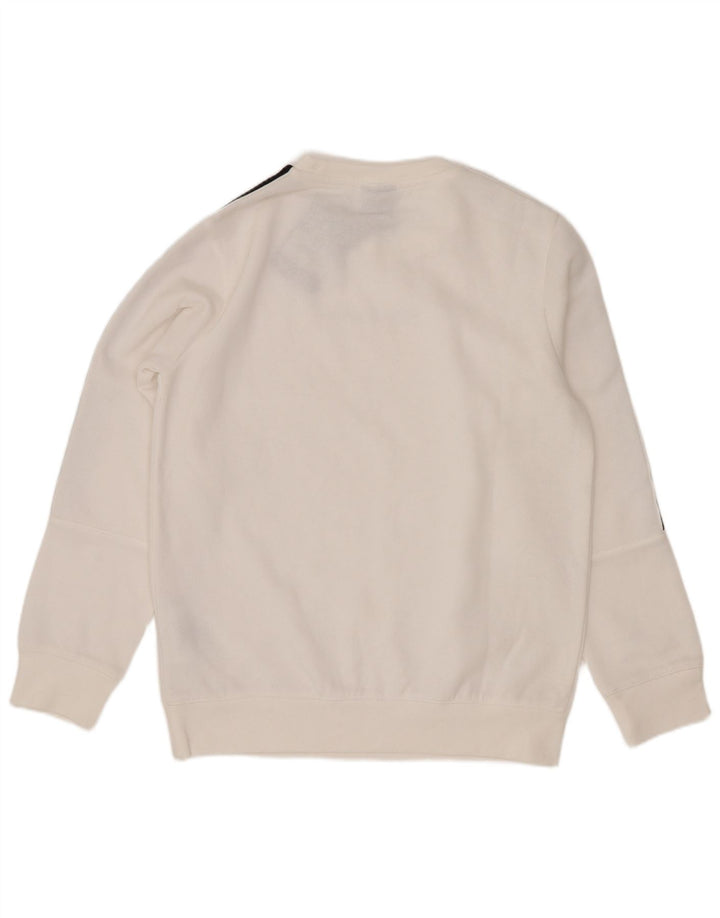 Champion Boys Graphic Sweatshirt Jumper 11-12 Years Large White Colourblock