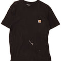 Carhartt Mens T-Shirt Top Large Black Cotton