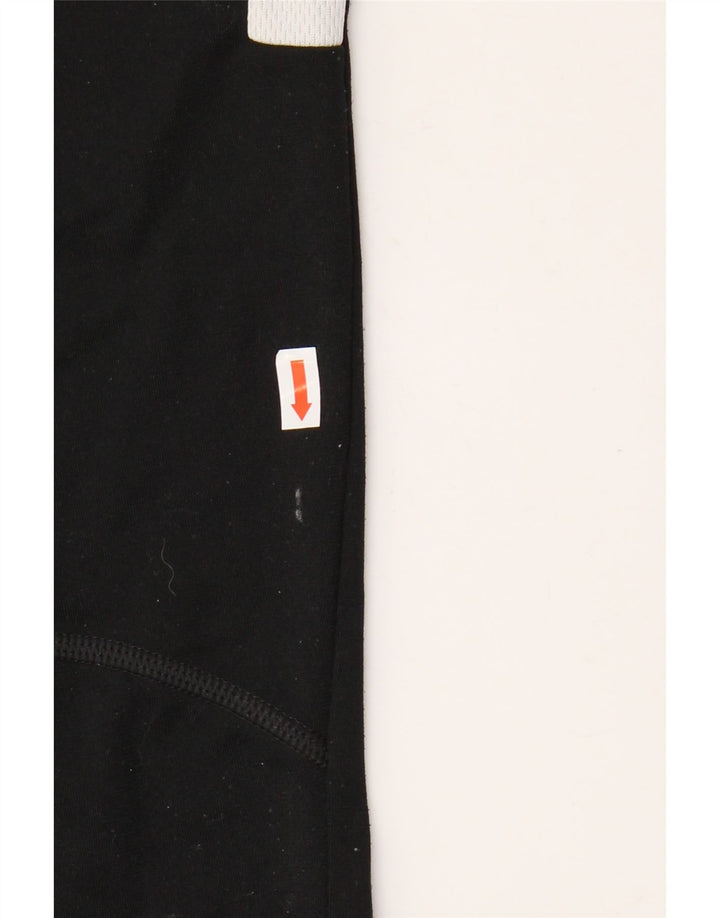 NIKE Mens Dri Fit Tracksuit Trousers Small Black Colourblock Polyester