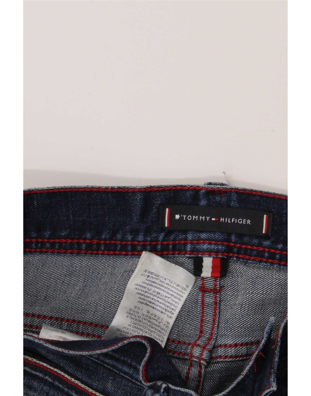 Tommy Hilfiger Womens Bleecker Slim Jeans W13 L28 Blue Cotton