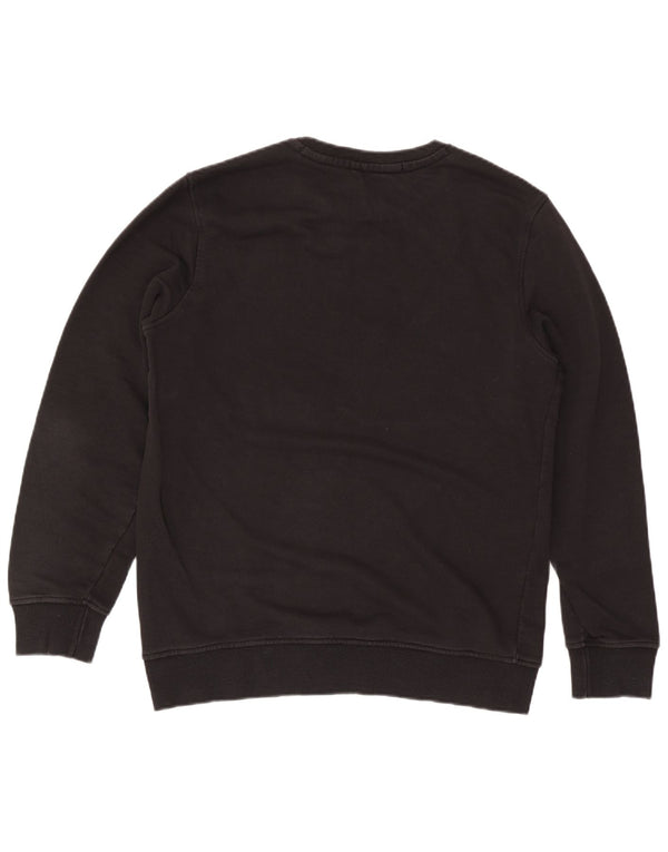 Calvin Klein Jeans Mens Graphic Sweatshirt Jumper 2XL Black Cotton