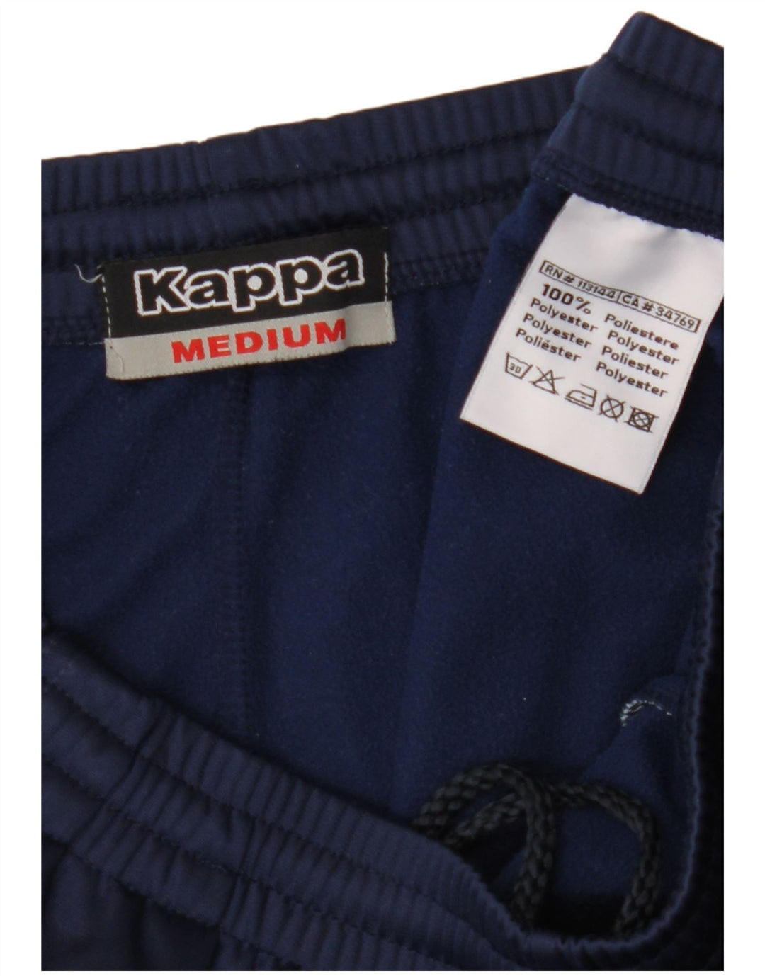 Kappa Mens Tracksuit Trousers Medium  Navy Blue Polyester