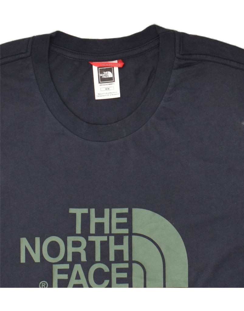 THE NORTH FACE Mens Graphic T-Shirt Top Medium Navy Blue Cotton | Vintage The North Face | Thrift | Second-Hand The North Face | Used Clothing | Messina Hembry 