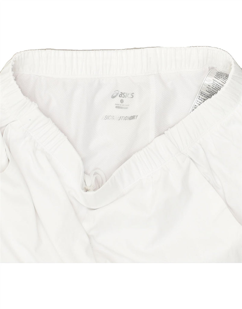 ASICS Mens Sport Shorts Large White Polyester | Vintage Asics | Thrift | Second-Hand Asics | Used Clothing | Messina Hembry 