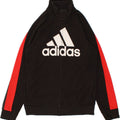 ADIDAS Boys Graphic Tracksuit Top Jacket 13-14 Years Large  Black Vintage Adidas and Second-Hand Adidas from Messina Hembry 