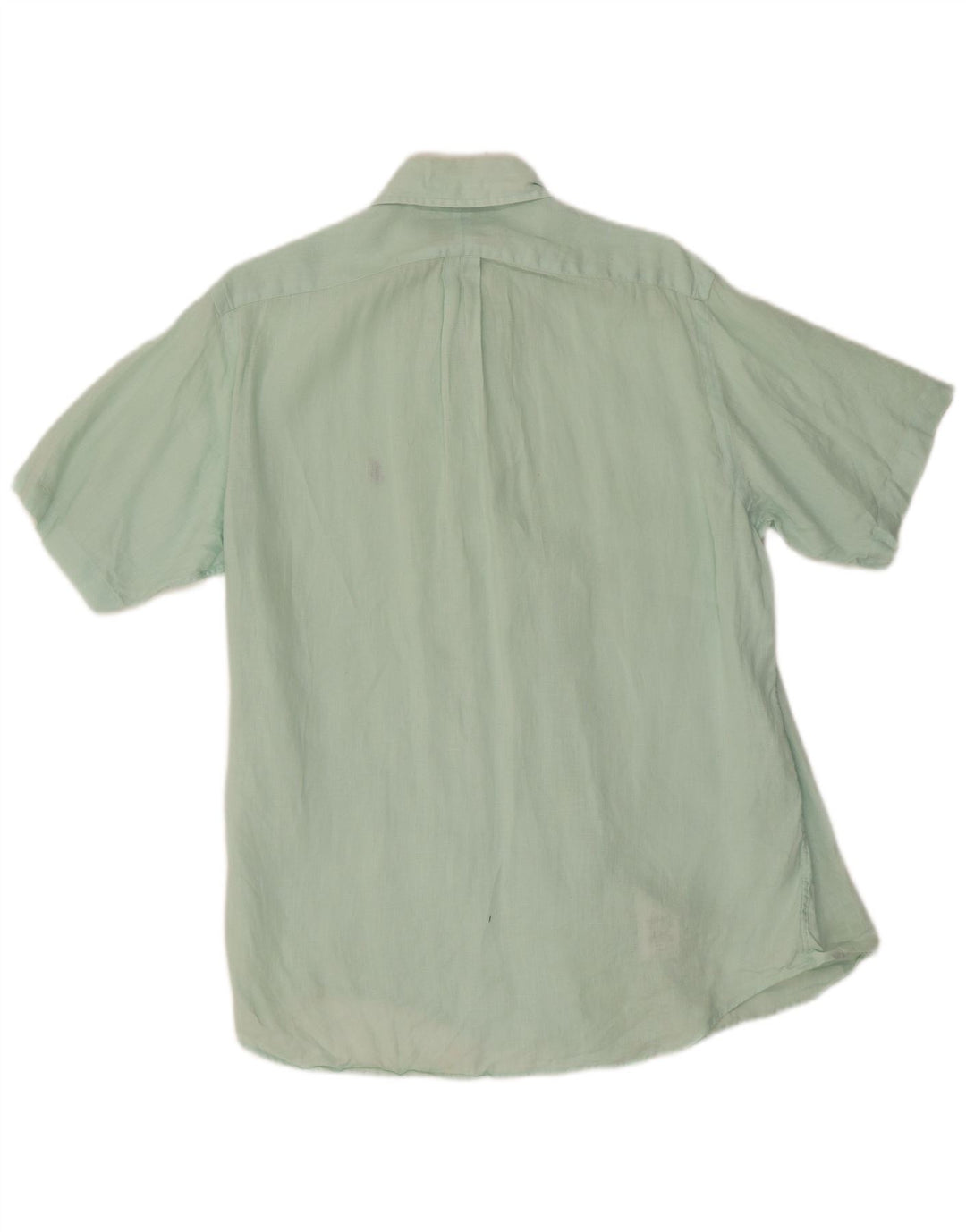 Ralph Lauren Mens Short Sleeve Shirt Medium Green Linen