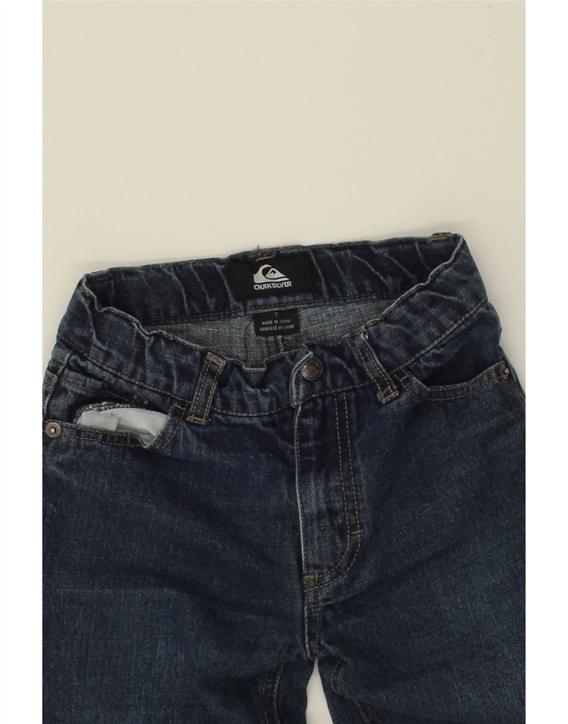 QUIKSILVER Boys Straight Jeans 6-7 Years W22 L21 Navy Blue Cotton Vintage Quiksilver and Second-Hand Quiksilver from Messina Hembry 