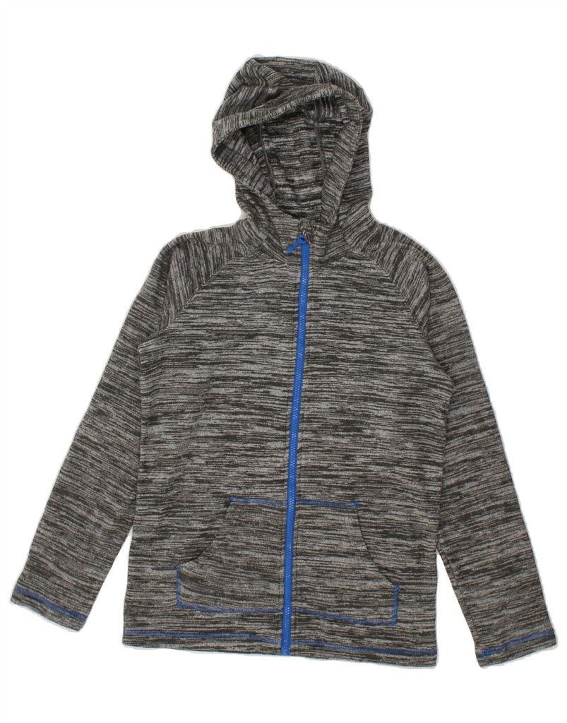 MOUNTAIN WAREHOUSE Boys Fleece Zip Hoodie Sweater 11-12 Years Grey Flecked Vintage Mountain Warehouse and Second-Hand Mountain Warehouse from Messina Hembry 